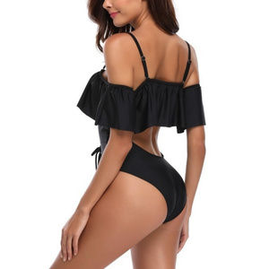 Ruffle Top One Piece Swimsuit
